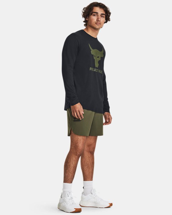 Men's Project Rock Unstoppable Shorts in Green image number 2